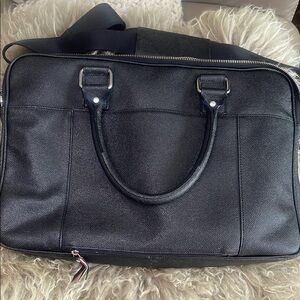 Cole Haan - American Airlines Black Leather unisex  Bag